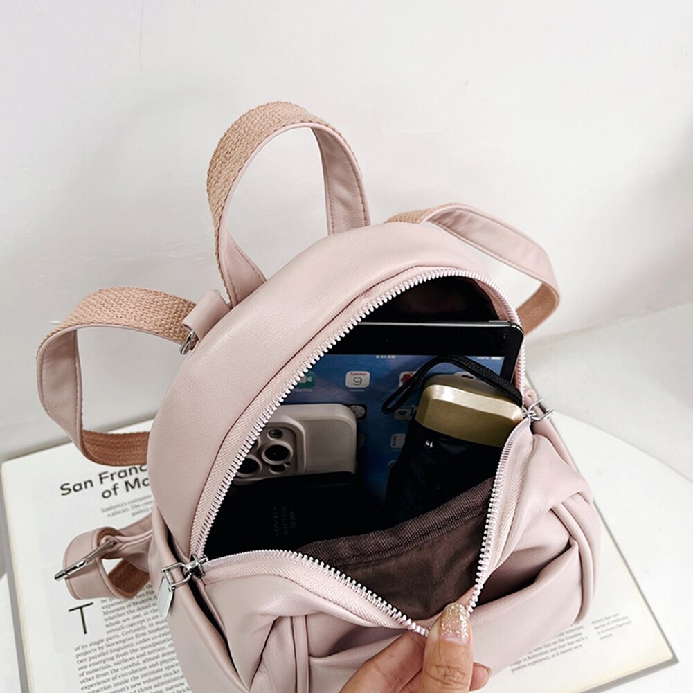 Leather Mini Backpack - Purse