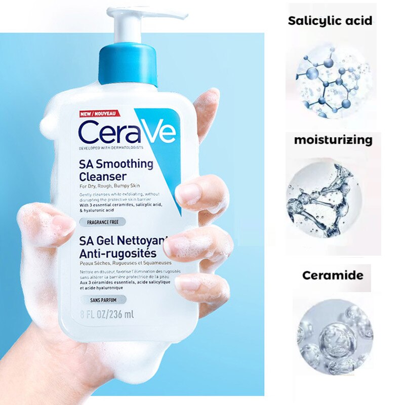 CeraVe Hydrating Facial Cleanser, Face Moisturizing Body Lotion and Whitening Cream