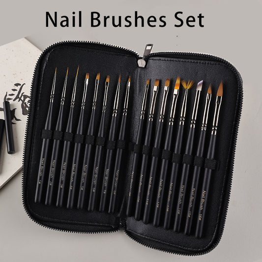 Nail Brushes Nylon 16PC