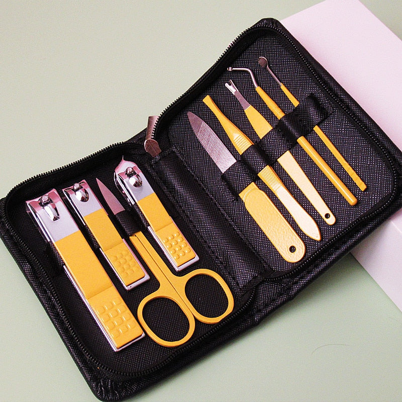 Rose Gold Nail Clipper Set/Nail Scissor-Tweezer Kit