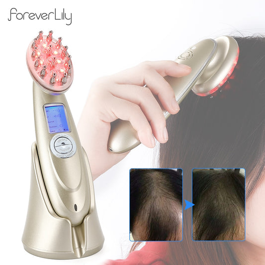 Electric Laser Hair Growth Comb/Infrared Vibration Massager