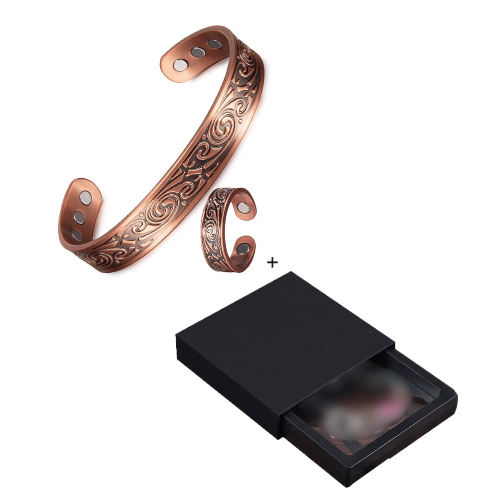 Copper Bracelet and Ring