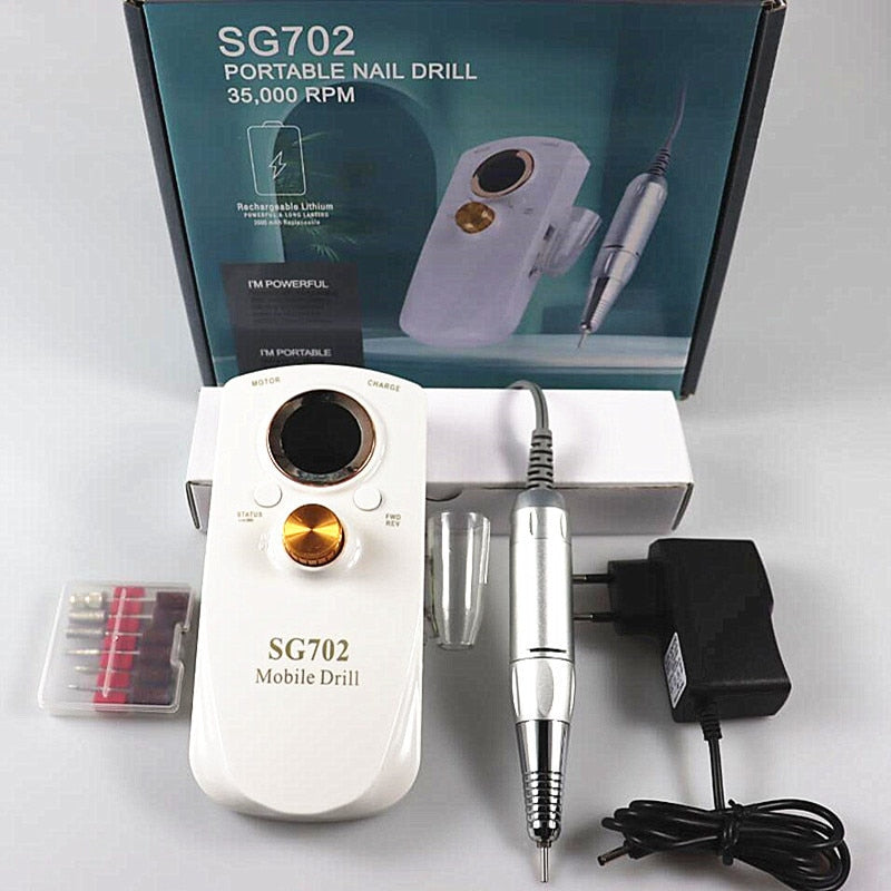 Portable Rechargeable Nail Drill - Electric Nail File