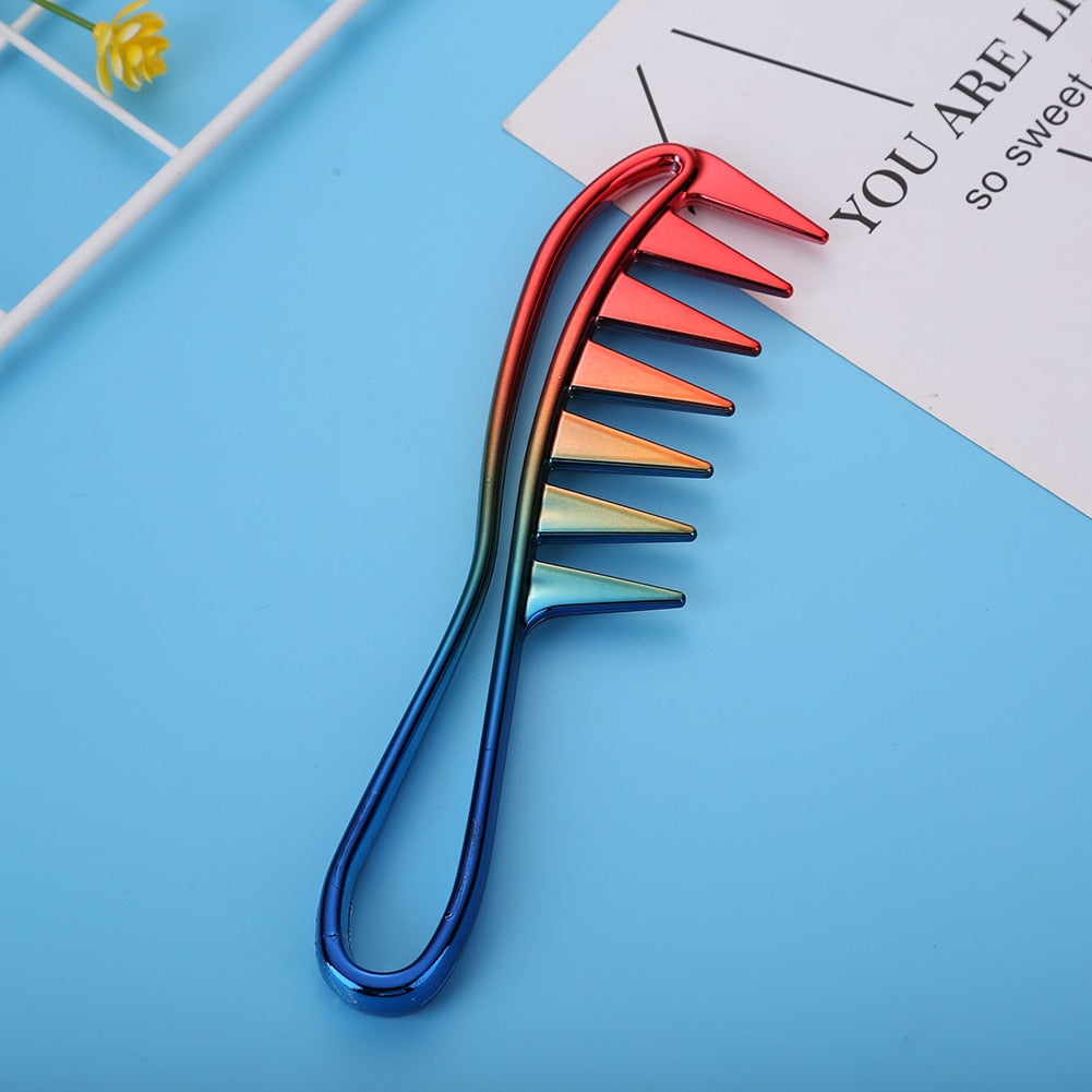 Curly Hair Wide Tooth Plastic Comb/Detangle