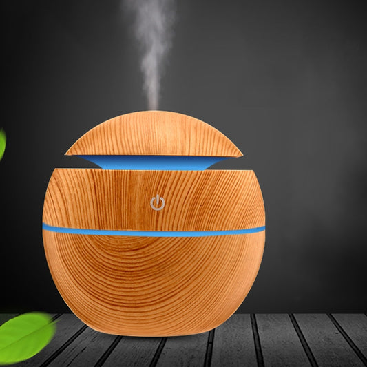 Aromatherapy Electric Humidifier with Woodgrain Finish/Small Mist Maker