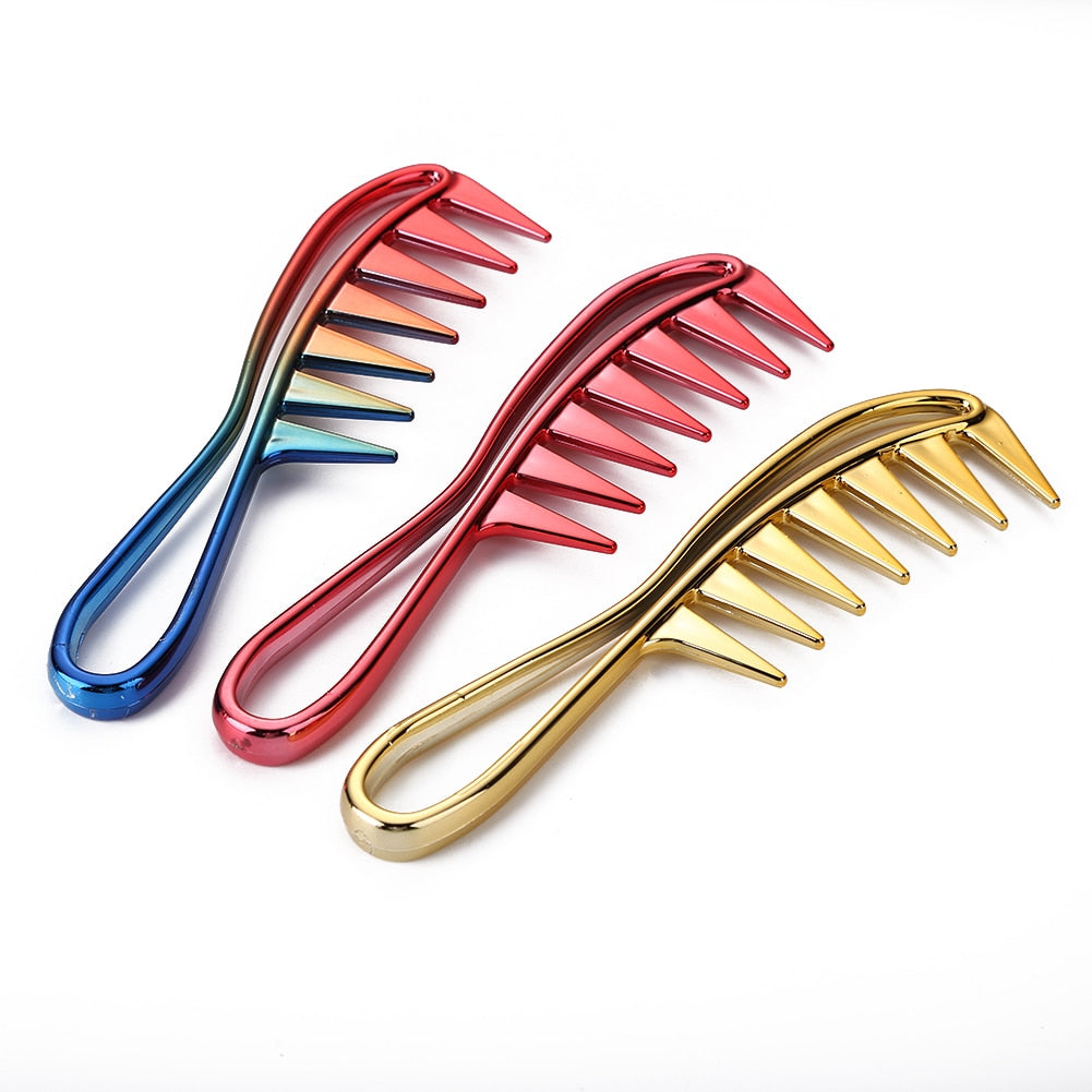 Curly Hair Wide Tooth Plastic Comb/Detangle