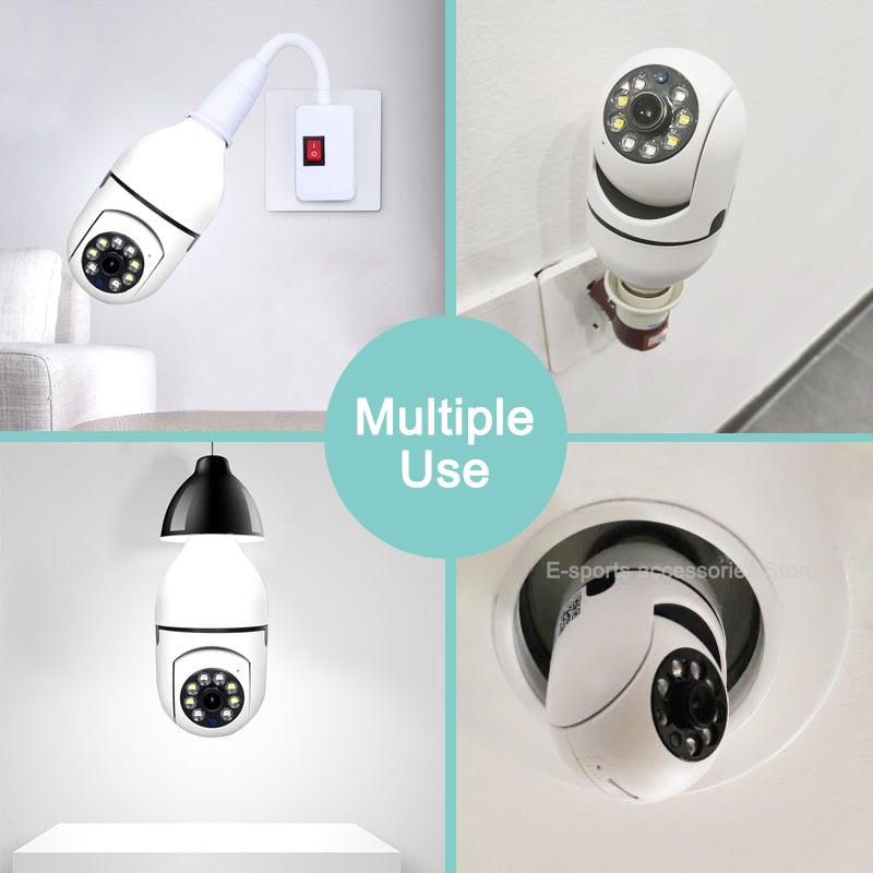 Bulb Camera 5G WIFI Surveillance Cam with Night Vision F