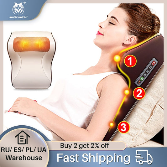 Massage Pillow for Neck Back and  Shoulder Relief