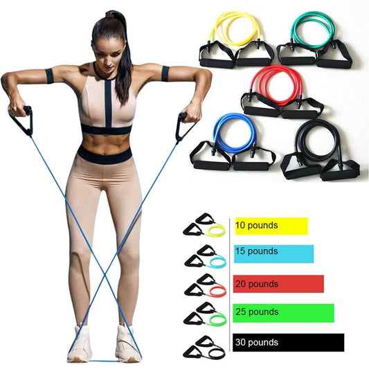 Fitness Elastic Band Set/Yoga Elastic Rope Pull/Strength Training (5 PC)