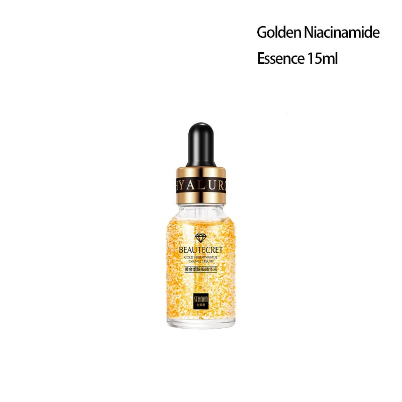 24K Gold Niacinamide Face Serum -  Anti Aging Hyaluronic Acid