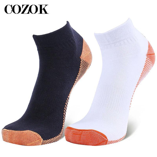 Copper Fiber Compression Ankle Socks