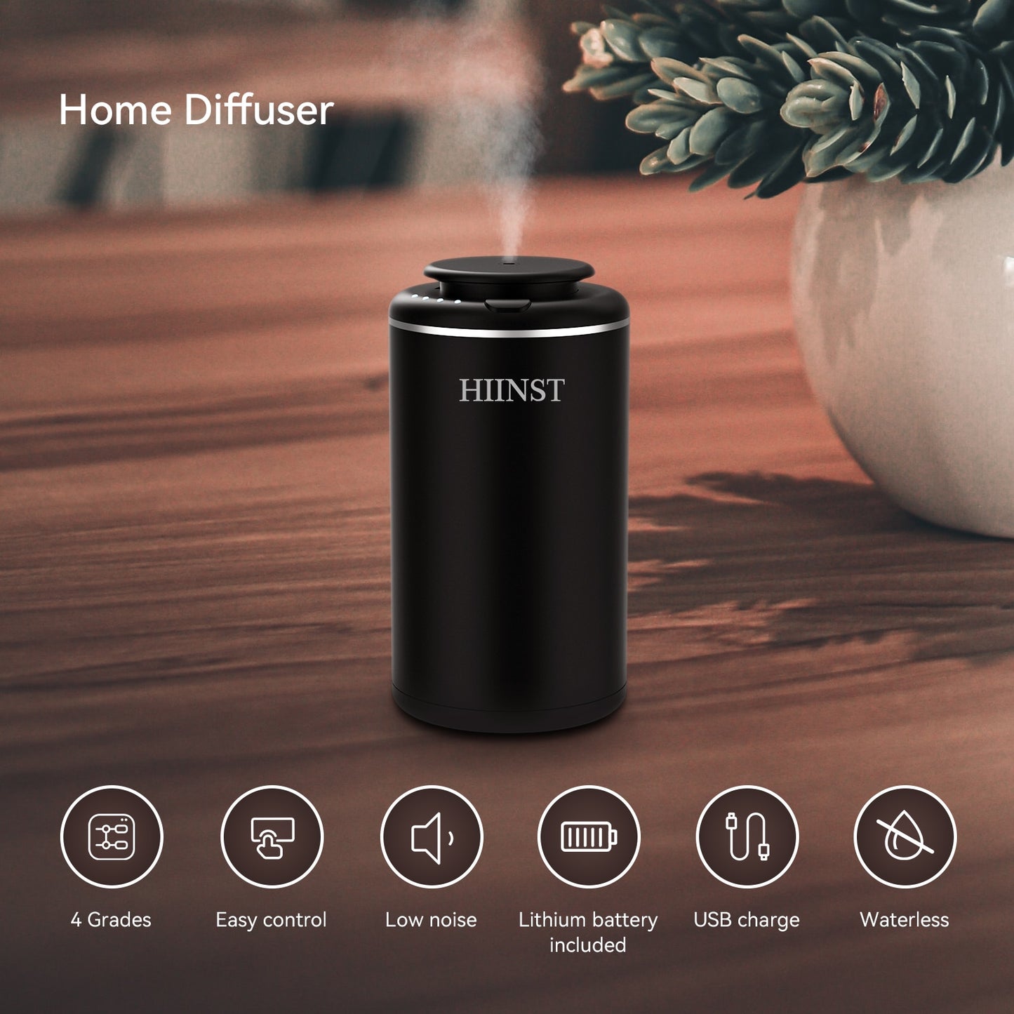 Aroma Diffuser for Car or Office/Waterless Scent Machine