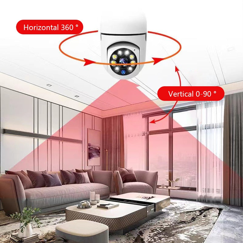 Bulb Surveillance Camera with Night Vision/Wireless Security